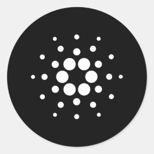 Cardano Design Runder Aufkleber