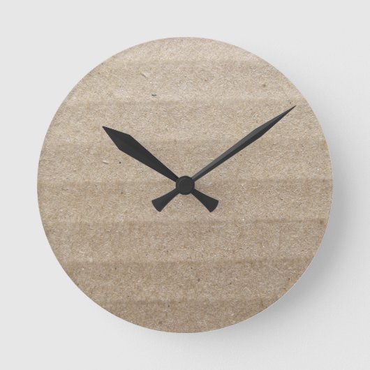 Cardboard Runde Wanduhr (Vorderseite)