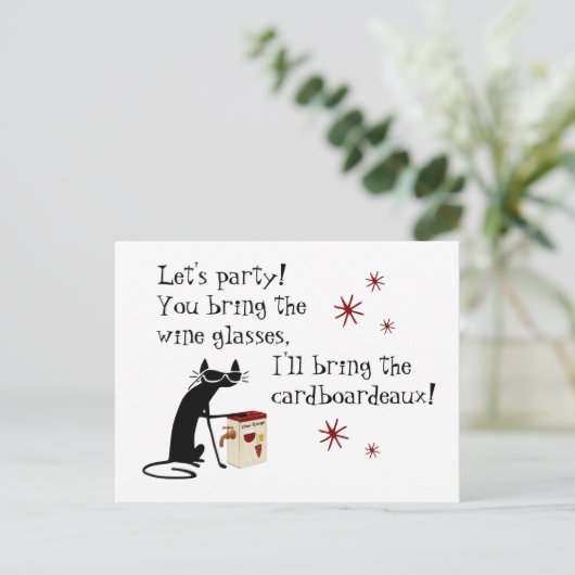 Cardboardeaux für Box Weinkultur und Erde Postkarte (Stehend Vorderseite)