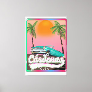 Cárdenas Cuba Vintage Reiseplakat Leinwanddruck