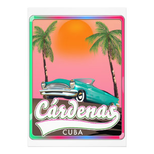 Cárdenas Kuba Vintage-Reiseposter Fotodruck