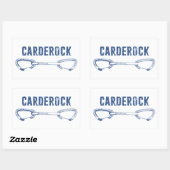 Carderock Rock Climbing Quickdrag Rechteckiger Aufkleber (Blatt)