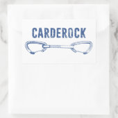 Carderock Rock Climbing Quickdrag Rechteckiger Aufkleber (Tasche)