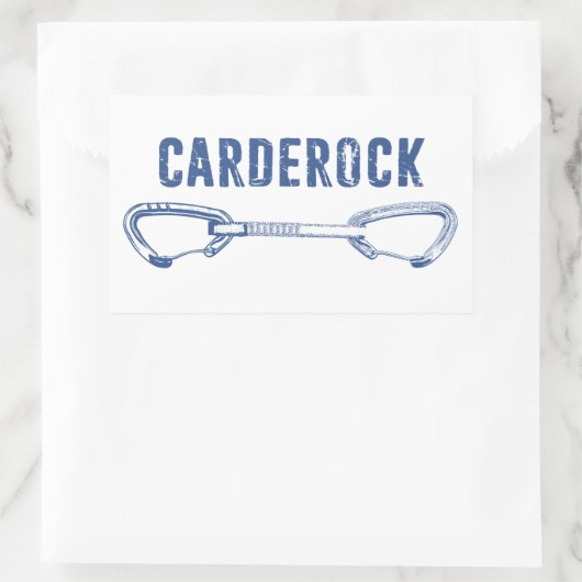 Carderock Rock Climbing Quickdrag Rechteckiger Aufkleber (Tasche)