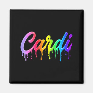 Cardi Vorname Regenbogen-Tropf Männer Frauen Kinde Magnet
