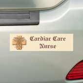 Cardiac Care Nurse Caduceus individuelle Name Autoaufkleber (Auf Auto)