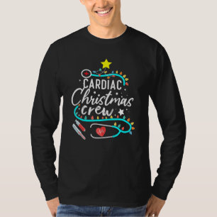 Cardiac Christmas Crew Techs Secretary Nurse Cardi T-Shirt