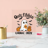 Cardiac Crew Funny Boo-Ghost Pumpkin Acrylschild (Hochzeit)