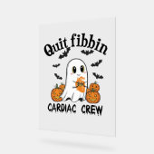 Cardiac Crew Funny Boo-Ghost Pumpkin Acrylschild (Winkel)