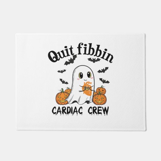 Cardiac Crew Funny Boo-Ghost Pumpkin Fußmatte (Vorderseite)