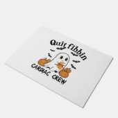 Cardiac Crew Funny Boo-Ghost Pumpkin Fußmatte (Schrägansicht)