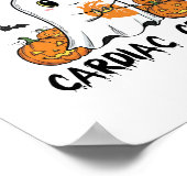 Cardiac Crew Funny Boo-Ghost Pumpkin Poster (Ecke)