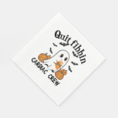 Cardiac Crew Funny Boo-Ghost Pumpkin Serviette (Ecke)