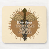 Cardiac Nurse Caduceus mousepad (Vorne)