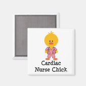 Cardiac Nurse Chick Magnet (Vorderseite/Rückseite)