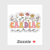 Cardiac Nurse CVICU Kardiovaskuläre Nurie Aufkleber (Blatt)