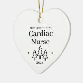 Cardiac Nurse First Christmas Keramik Ornament (Links)