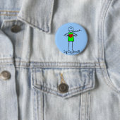 Cardiac Nurse Gifts Stick Person Design V-Fib Button (Beispiel)