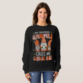 Cardiac Nurse Groovy Christmas Gnome Nurse Sweatshirt (Vorne ganz)