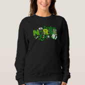 Cardiac Nurse St. Patricks Day Liebe Stethoscope R Sweatshirt (Vorderseite)