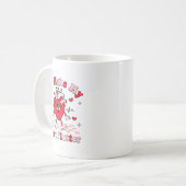 Cardiac Nurse Valentine You Make My Heart Flutter Kaffeetasse (Vorderseite Links)
