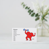 Cardiac Rehab und Personal Trainer Cartoon Herz Visitenkarte (Stehend Vorderseite)