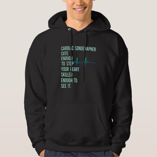 Cardiac Sonographin Echo Tech Educates Rdcs Hoodie (Vorderseite)