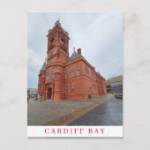 Cardiff Bay Pierhead Gebäude View Postcard Postkarte (Vorderseite)