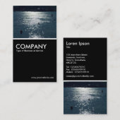 Cardiff Bay - Schwarz Visitenkarte (Vorne/Hinten)