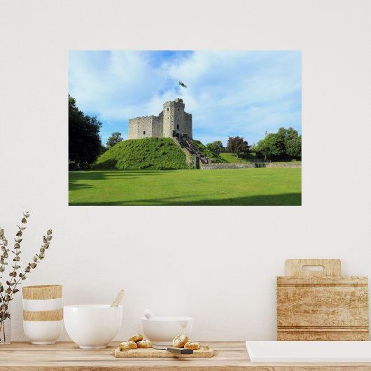 Cardiff Castle Behalt II Poster (Küche)