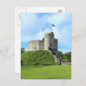 Cardiff Castle Behalt II Postkarte (Vorne/Hinten)