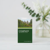 Cardiff Castle - Dunkelgrün Visitenkarte (Stehend Vorderseite)