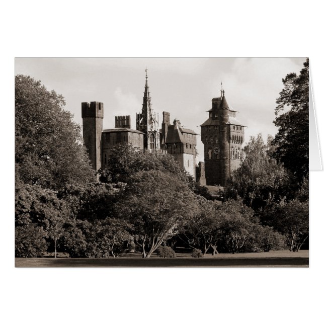 Cardiff Castle II - Sepia (Vorderseite (Horizontal))