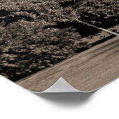 Cardiff Castle II - Sepia Poster (Ecke)