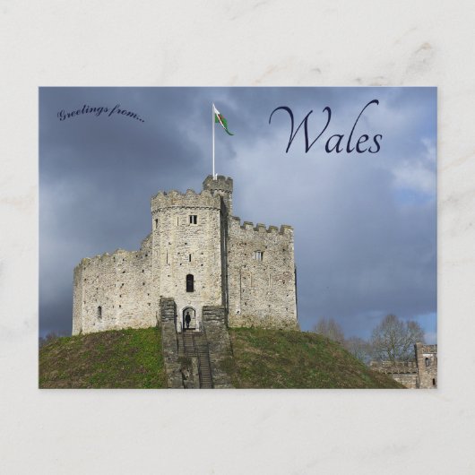 Cardiff Castle in Cardiff Wales Postkarte (Vorderseite)
