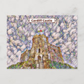 Cardiff Castle Keep Postkarte (Vorderseite)
