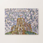 Cardiff Castle Mosaic Image, Wales, UK Puzzle (Horizontal)