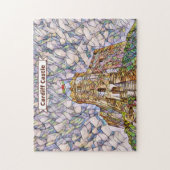 Cardiff Castle Mosaic Image, Wales, UK Puzzle (Vertikal)