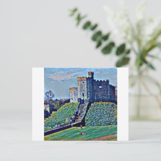 Cardiff Castle Postkarte (Stehend Vorderseite)