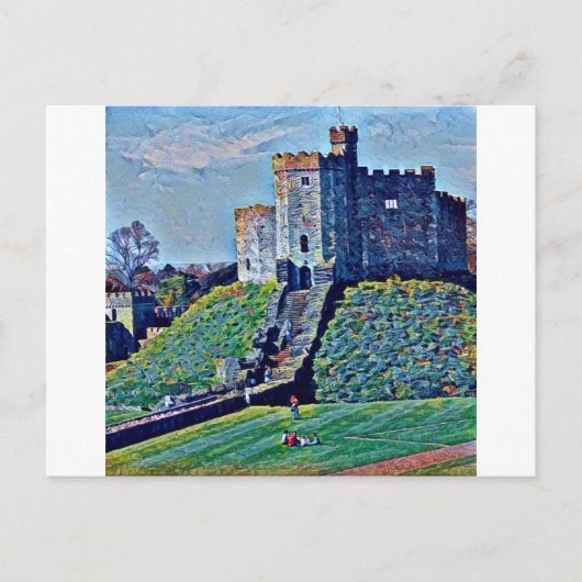 Cardiff Castle Postkarte (Vorderseite)