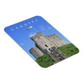 Cardiff Castle View Kühlschrankmagnet Magnet (Rechte Seite)