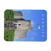 Cardiff Castle View Kühlschrankmagnet Magnet (Horizontal)