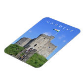 Cardiff Castle View Kühlschrankmagnet Magnet (Linke Seite)
