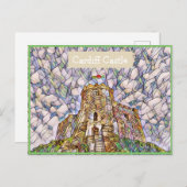 Cardiff Castle, Wales, UK Mosaic Effect Postcard Postkarte (Vorne/Hinten)