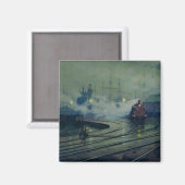 Cardiff Docks, 1896 Magnet (Vorderseite/Rückseite)