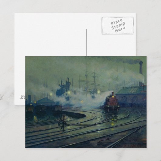 Cardiff Docks, 1896 Postkarte (Vorne/Hinten)