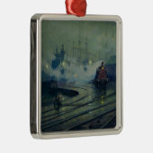 Cardiff-Docks, 1896 Silbernes Ornament (Rechts)