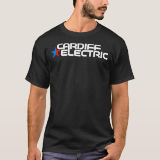 CARDIFF-ELEKTRISCHER WEISSER WICHTIGER T - Shirt