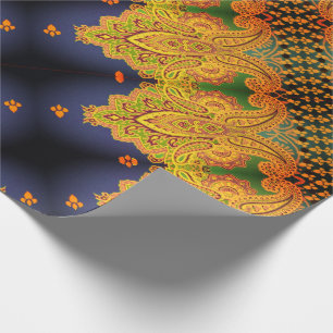 Cardiff Paisley Sangria Geschenkpapier