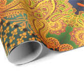 Cardiff Paisley Sangria Geschenkpapier (Rolleneckpunkt)